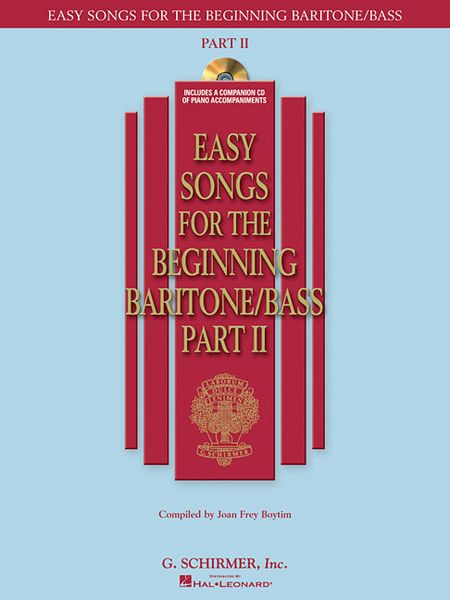 Produktbild: Easy Songs for the Beginning Baritone/Bass - Part II (Bk/Online Audio)