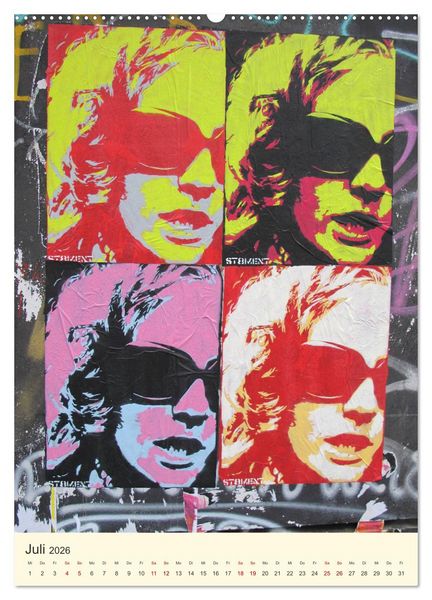Produktbild: Berlin StreetArt Classics (Wandkalender 2026 DIN A2 hoch), CALVENDO Monatskalender