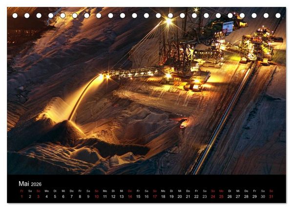 Produktbild: Der Tagebau (Tischkalender 2026 DIN A5 quer), CALVENDO Monatskalender