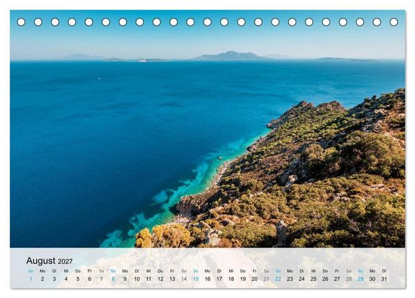 Produktbild: Insel Kos - Badeparadies der S&uuml;d&auml;g&auml;is (Tischkalender 2027 DIN A5 quer), CALVENDO Monatskalender