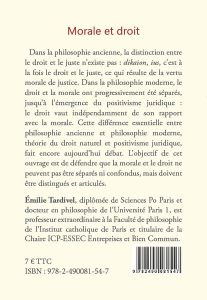 Produktbild: Morale et droit