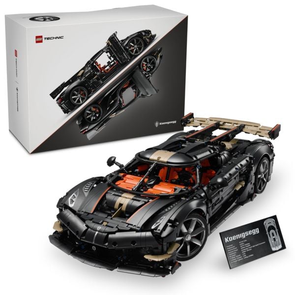 Produktbild: LEGO Technic Koenigsegg Sadair&rsquo;s Spear Hypercar Auto Modell Deko 42232