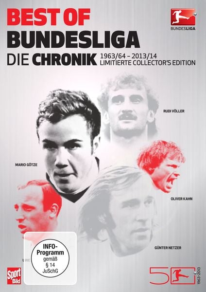 Produktbild: Best of Bundesliga - Die Chronik 1963/64-2013/14 [LPE] [9 DVDs]
