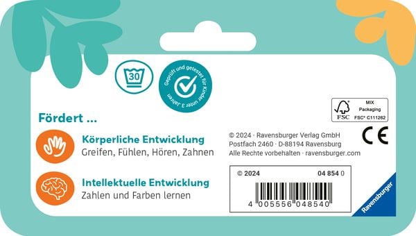 Produktbild: Play+ Mein allererstes Spielbuch: Zahlen und Farben (Stoffbuch) - ab 6 Monate