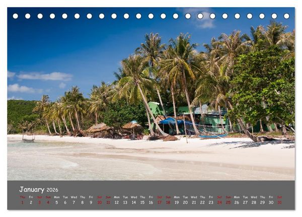 Produktbild: Vietnam`s most beautiful beaches (Desk Calendar 2026 DIN A5 landscape), CALVENDO 12 Month DeskCalendar