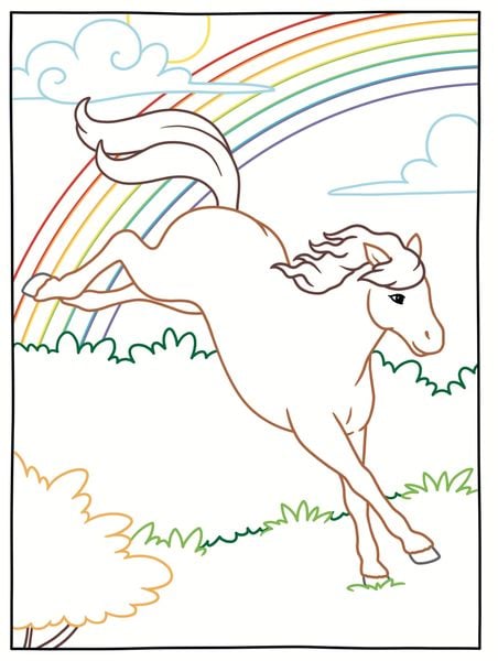 Produktbild: Zauberpapier - Das gro&szlig;e Malbuch - Pferde und Ponys