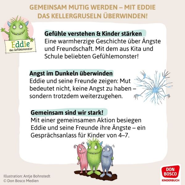 Produktbild: Eddie und das Kellergruseln. Bilderbuch
