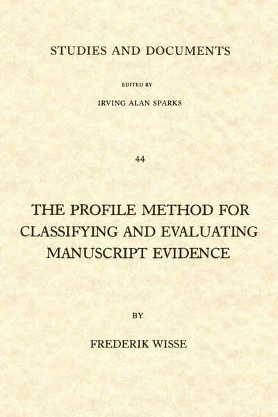 Produktbild: The Profile Method for Classifying and Evaluating Manuscript Evidence