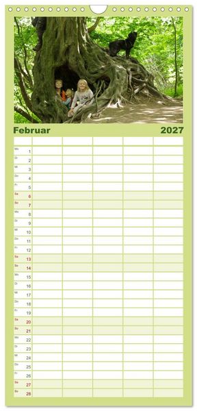 Produktbild: Familienplaner 2027 - Wir lieben die Natur! mit 5 Spalten (Wandkalender, 21 x 45 cm) CALVENDO