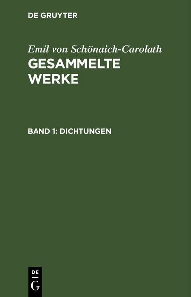 Produktbild: Gesammelte Werke. Band 1