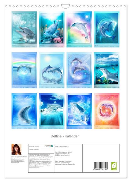 Produktbild: Delfine - Kalender (Wandkalender 2026 DIN A3 hoch), CALVENDO Monatskalender