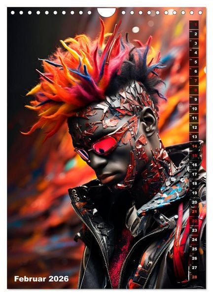 Produktbild: CYBERPUNK Urcoole Typen (Wandkalender 2026 DIN A4 hoch), CALVENDO Monatskalender