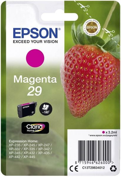 Epson Druckerpatrone T2983, 29 Original Magenta C13T29834012