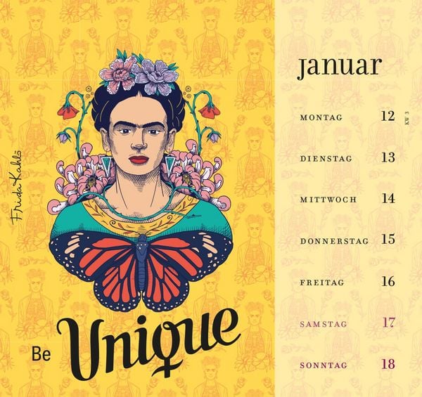 Produktbild: Frida Kahlo Postkartenkalender 2026