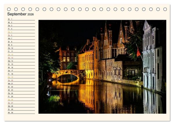 Produktbild: Br&uuml;gge - Venedig des Nordens (Tischkalender 2026 DIN A5 quer), CALVENDO Monatskalender