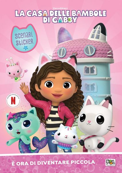 Produktbild: &Egrave; ora di diventare piccola. La casa delle bambole di Gabby. Scenari sticker