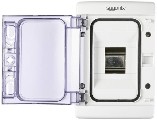Produktbild: Sygonix SY-5491850 Kleinverteiler Aufputz Anzahl Teilungen = 4 Anzahl Reihen = 1 Inhalt 1St.