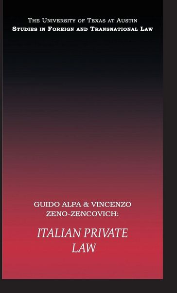 Produktbild: Italian Private Law