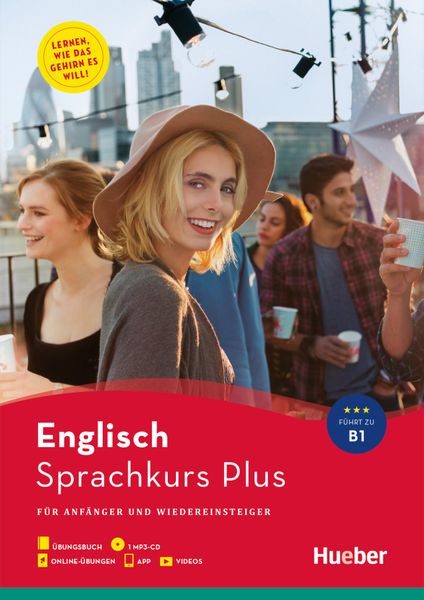 Sprachkurs Plus Englisch / Buch mit MP3-CD, Online-Übungen, App und Videos, Set von Amanda Welfare , Lisa Goldau, Hueber, 9783192094750