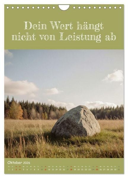 Produktbild: Positiv denken - Kalender f&uuml;r mehr Selbstvertrauen (Wandkalender 2026 DIN A4 hoch), CALVENDO Monatskalender
