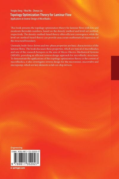 Produktbild: Topology Optimization Theory for Laminar Flow