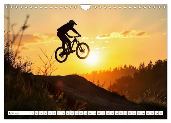 Produktbild: Elemental Ride. Mountainbike-Action durch Schnee, Matsch, Sonne und Laub (Wandkalender 2027 DIN A4 quer), CALVENDO Monatskalender