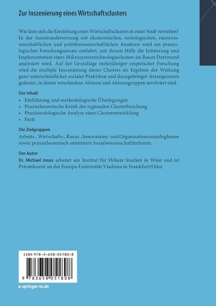 Produktbild: Zur Inszenierung eines Wirtschaftsclusters