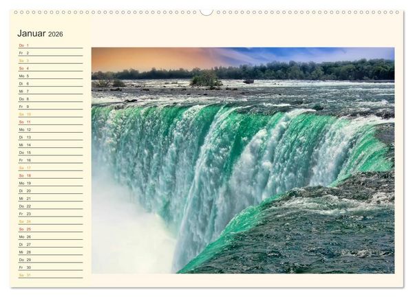 Produktbild: Gewaltige Natur - bedrohlich und sch&ouml;n (Wandkalender 2026 DIN A2 quer), CALVENDO Monatskalender