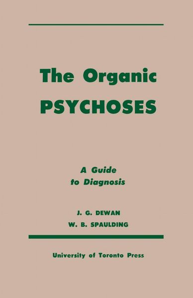 Produktbild: The Organic Psychoses