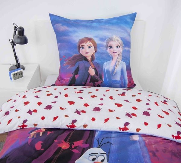 Produktbild: Disney 4479642050 - Eisk&ouml;nigin 2 Bettw&auml;sche, 80x80 cm + 135x200 cm, 100% Baumwolle