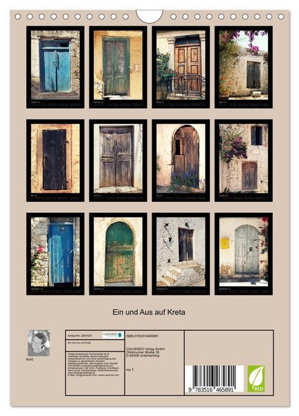 Produktbild: Ein und Aus auf Kreta (Wandkalender 2026 DIN A4 hoch), CALVENDO Monatskalender