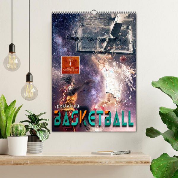 Produktbild: Basketball spektakul&auml;r (Wandkalender 2026 DIN A2 hoch), CALVENDO Monatskalender