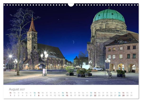 Produktbild: N&uuml;rnberg - Stadt der Br&uuml;cken und Geschichte (Wandkalender 2027 DIN A3 quer), CALVENDO Monatskalender