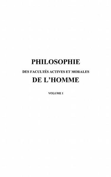 Produktbild: Philosophie des facultes actives et mora