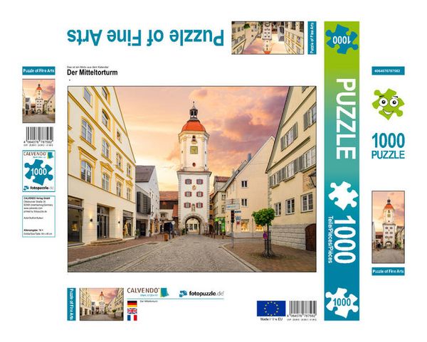 CALVENDO Puzzle Der Mitteltorturm | 1000 Teile Lege-Größe 64x48cm Foto-Puzzle für glückliche Stunden