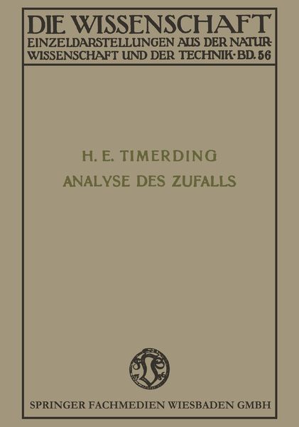 Produktbild: Die Analyse des Zufalls