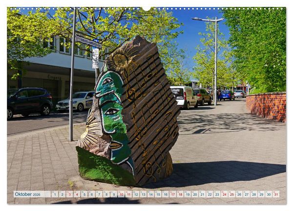 Produktbild: Hansestadt Uelzen. Fachwerk, Kunst und ein ber&uuml;hmter Bahnhof (Wandkalender 2026 DIN A2 quer), CALVENDO Monatskalender