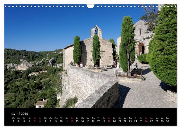Produktbild: Les Baux de Provence Un des plus beaux villages de France (Calendrier mural 2026 DIN A3 vertical), CALVENDO calendrier mensuel