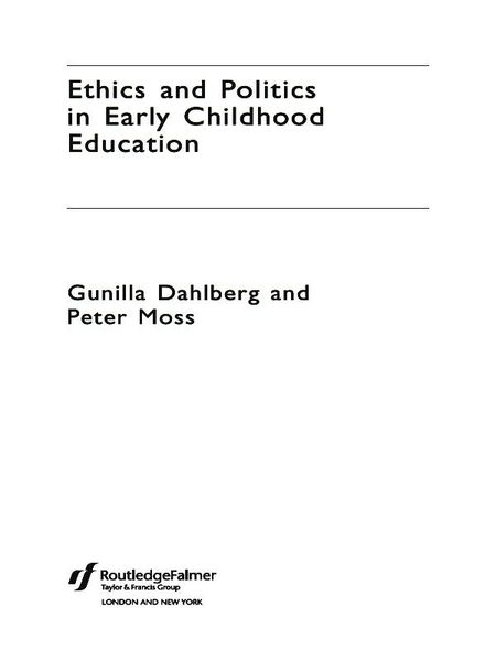 Produktbild: Ethics and Politics in Early Childhood Education