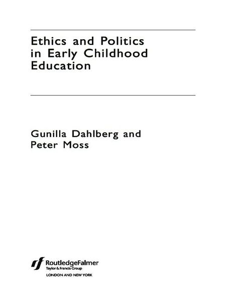 Produktbild: Ethics and Politics in Early Childhood Education