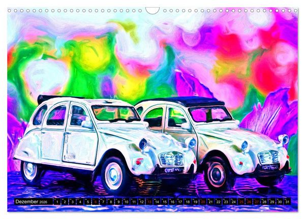 Produktbild: 70 Jahre 2CV (Wandkalender 2026 DIN A3 quer), CALVENDO Monatskalender