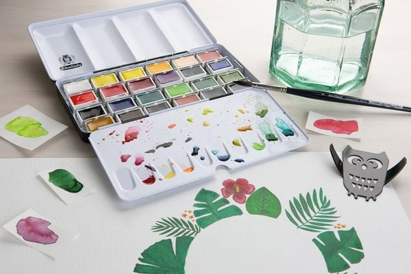 Produktbild: Schmincke Akademie Aquarell, Metallkasten, 24 x 1/1 N&auml;pfchen