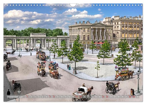 Produktbild: London around 1890-1900 - photos restored and colourised (Wall Calendar 2026 DIN A3 landscape), CALVENDO 12 Month Wall Calendar