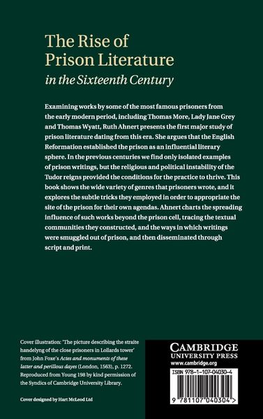 Produktbild: The Rise of Prison Literature in the Sixteenth Century