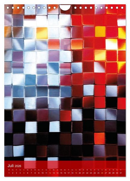 Produktbild: MOSAIK-VISIONEN (Wandkalender 2026 DIN A4 hoch), CALVENDO Monatskalender