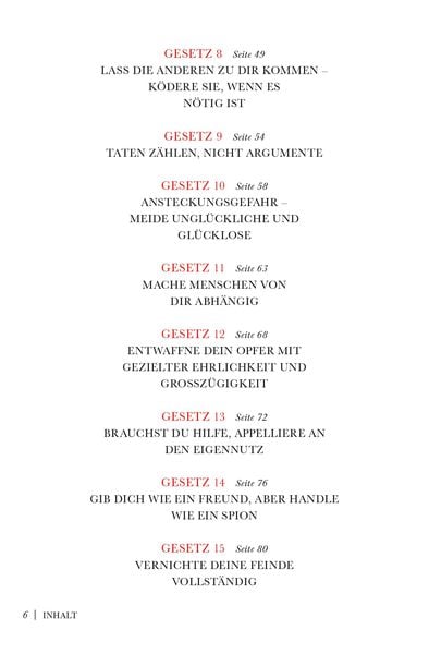 Greene, Power, 48 Gesetze der Macht