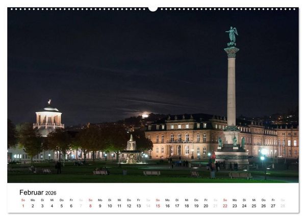 Produktbild: stadtansichten stuttgart (hochwertiger Premium Wandkalender 2026 DIN A2 quer), Kunstdruck in Hochglanz