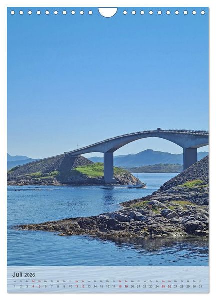 Produktbild: Unterwegs in Norwegen - Mit dem Wohnmobil an sch&ouml;nen Orten verweilen (Wandkalender 2026 DIN A4 hoch), CALVENDO Monatskalender