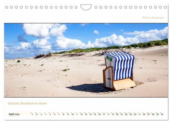 Produktbild: NORDERNEY PANORAMA (Wandkalender 2026 DIN A4 quer), CALVENDO Monatskalender