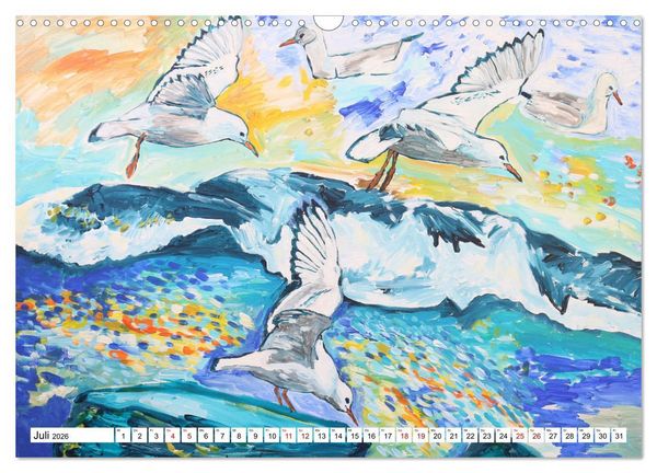 Produktbild: Landschaft in der Malerei: Ein Kunstkalender (Wandkalender 2026 DIN A3 quer), CALVENDO Monatskalender
